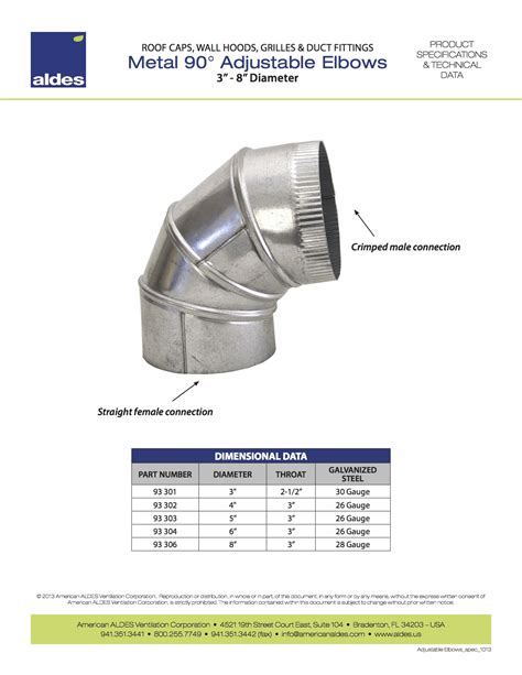 adjustable elbow sizes